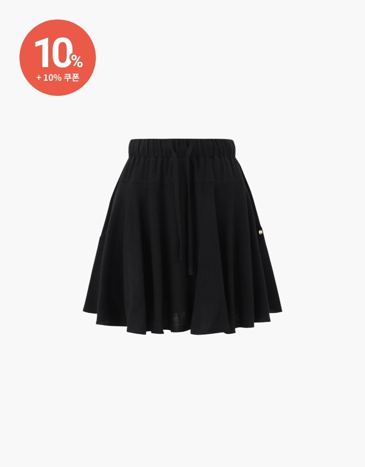 [10% 할인+10% 쿠폰]pure banding skirt - black