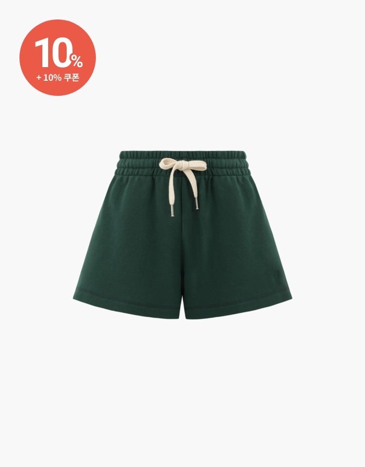 [10% 할인+10% 쿠폰]dpwd sweat shorts - green