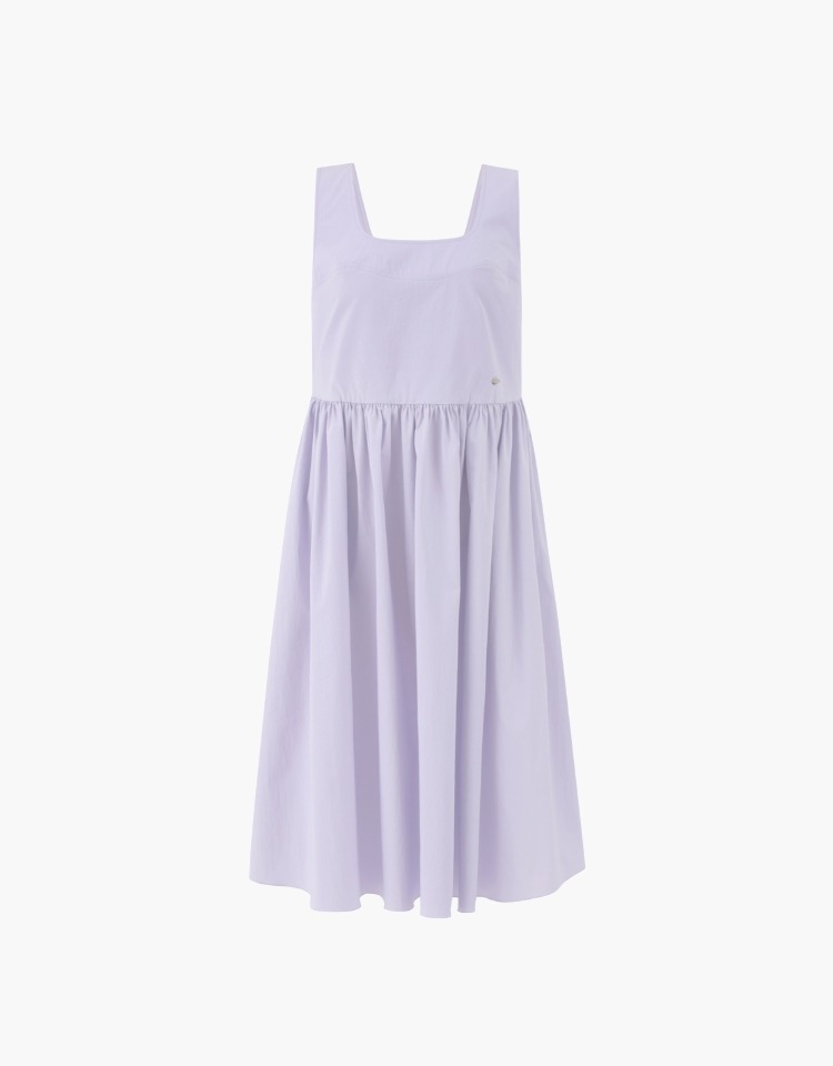 wide strap dress - light violet