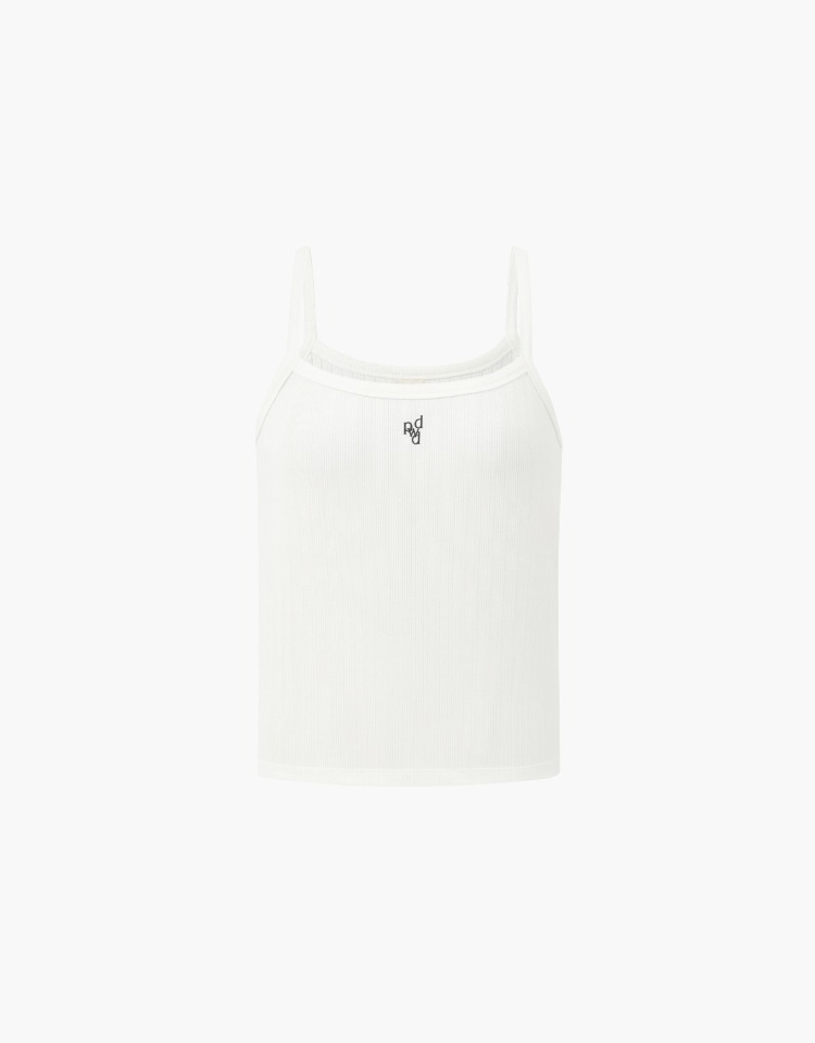sleeveless t-shirt - ivory